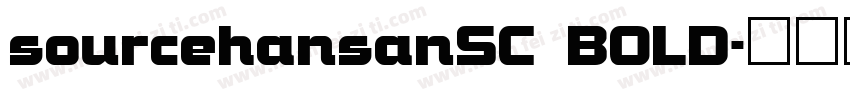 sourcehansanSC BOLD字体转换